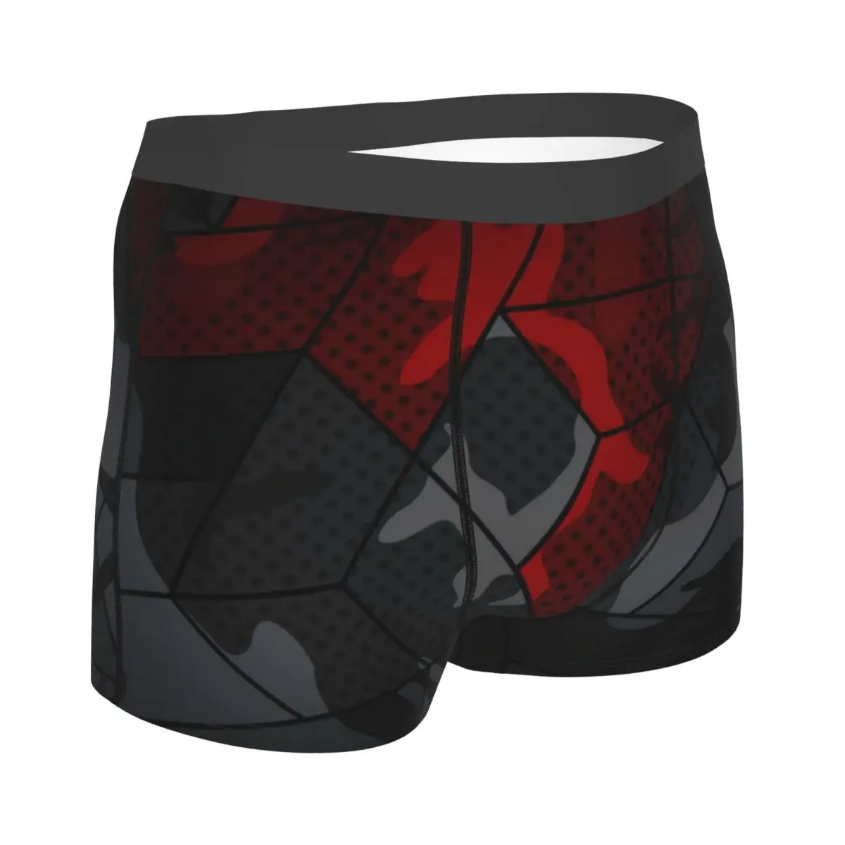 Street Arts Underpants Cotton Panties Man Underwear Sexy Camo Black Red Geometry Shorts Briefs