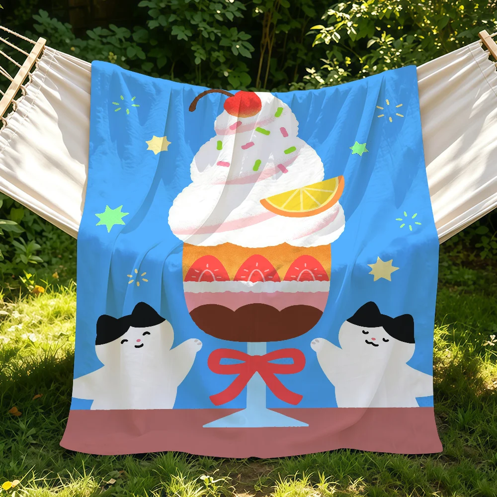 Cartoon Cat O-orosi Blanket Suitable For Sofas Beds Offices Cars Outdoor Travel An Ideal Gift For Friends Family