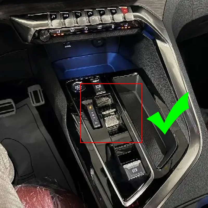 For Peugeot 5008 P67 E-5008 2024 2025 2026 Automotive interior gear head modification made of aluminum alloy material