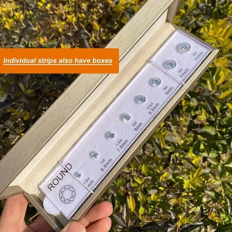 

Elegant Jewelry Store Chart Portable Accessory Convenient for Rings Sizes and Cubic Zirconia Gemstones Comparison