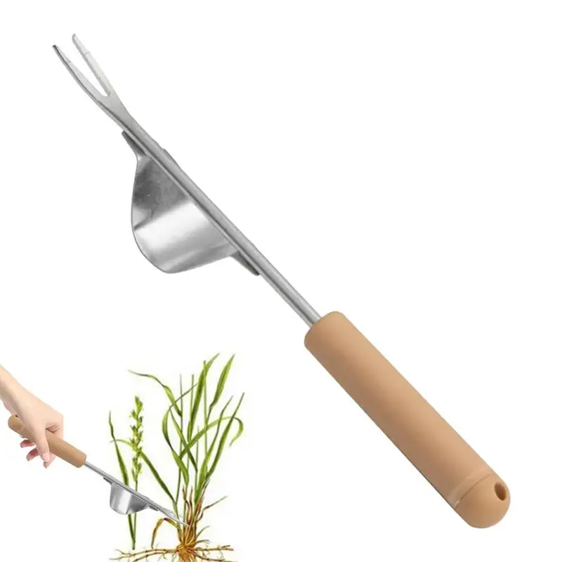 Hand Grass Removing Puller Stainless Steel Garden Weeder Tool Rustproof Uprooting Grass Weeder Manual Grass Puller Remover