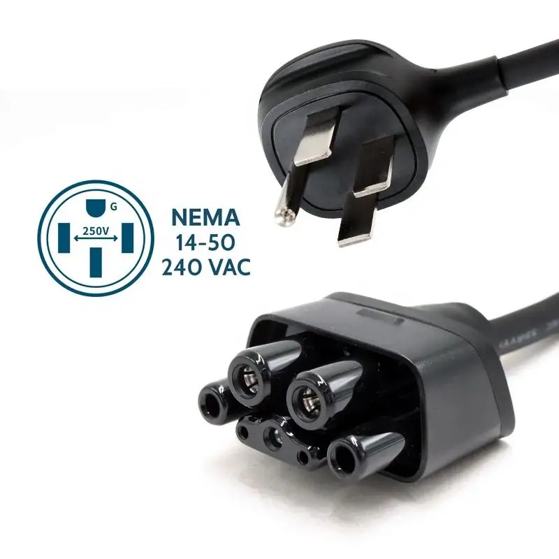 For Tesla Model 3/Y/X/S/Cybertruck NEMA 14-50 Adapter for Tesla Gen 2 Mobile Portable Charger Connects To A 32 Amp 250V