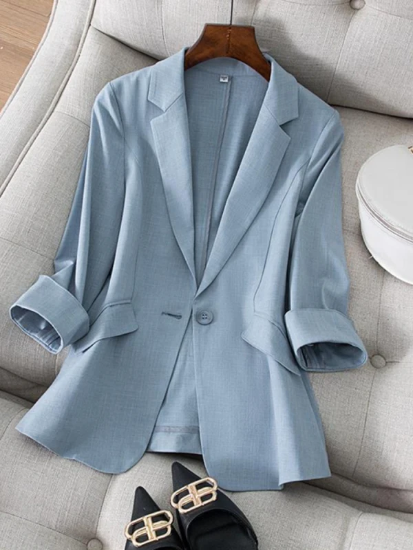 Women's Suit Jacket Suit Jacket Women's Seven-Minute Sleeve Summer New Women Clothing