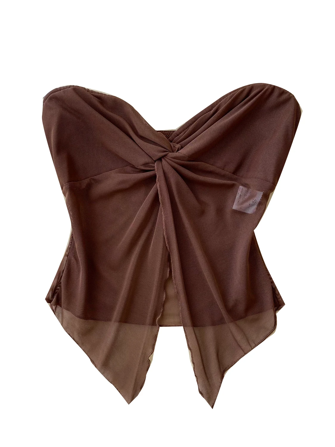 Summer Sexy Knotl Svel Me Top Women's Vest Design Sensual Pure Desire Open Split Bustier Sle Commute Faion