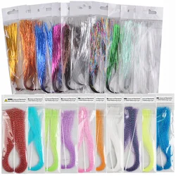 20Packs 20Colors Sparkle Crystal Flash Tinsels Fly Fishing Line Dry Flies Streamers Nymphs Jigs fly Flies Tying Material Tools