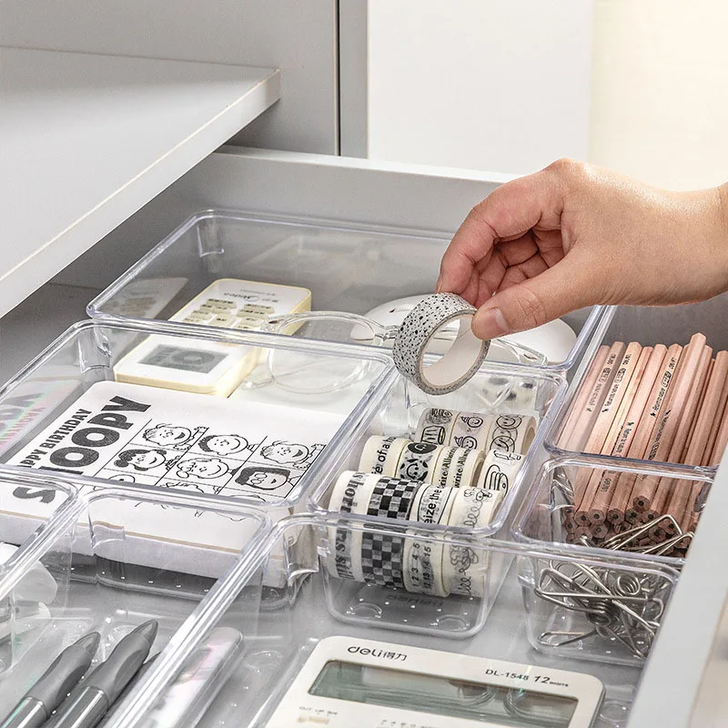 Clear Storage Organizer Boxes Drawer Storage Box Makeup Organizer Acrylic Box Storage Jewelry Box Transparent Plastic Box Case