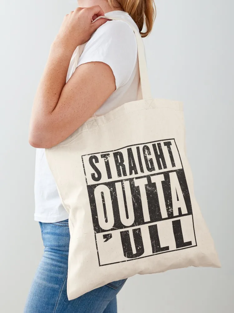 Straight Outta Hull ('ull) Funny Kingston Upon Hull East Riding of Yorkshire Tote Bag sac pour femme reusable grocery bags