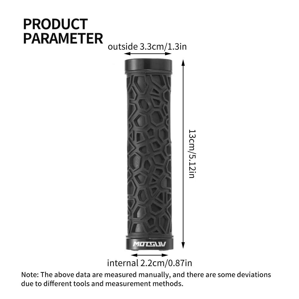 Chinese Style Bicycle Grips MTB Bike Handbar Grip Rubber Non-slip Bilateral Lock Cycling Bmx  Bikes Handlebar Grips