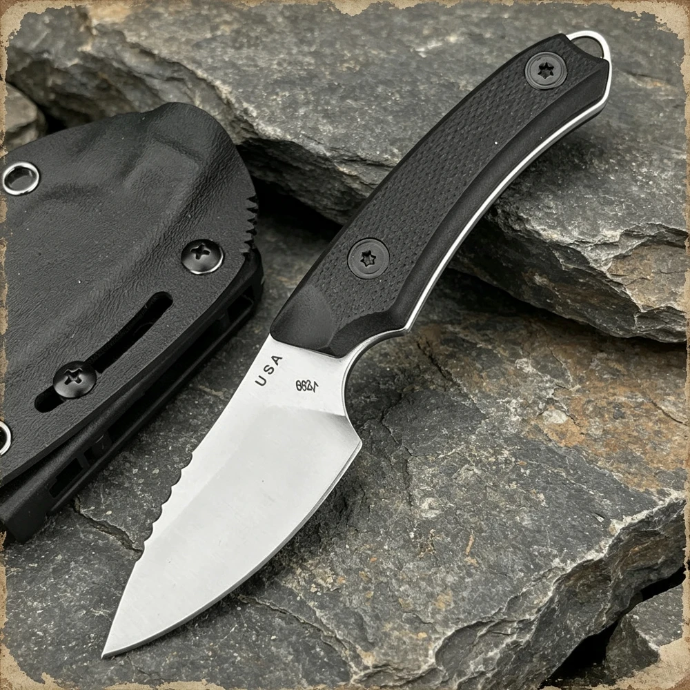 Multi-purpose EDC Mountain Adventure Climbing Multitools Outdoor Camping Fishing Fixed Blade Knife Daily Tool Nylon Fiber Handle