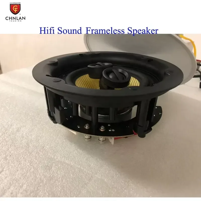 STLF Luxury Hifi Sound Ceiling Speaker System Dual Tweeter Silk Dome Ceiling Speakers 5 Inch 60w 8 Ohm for Home Offices - view 3