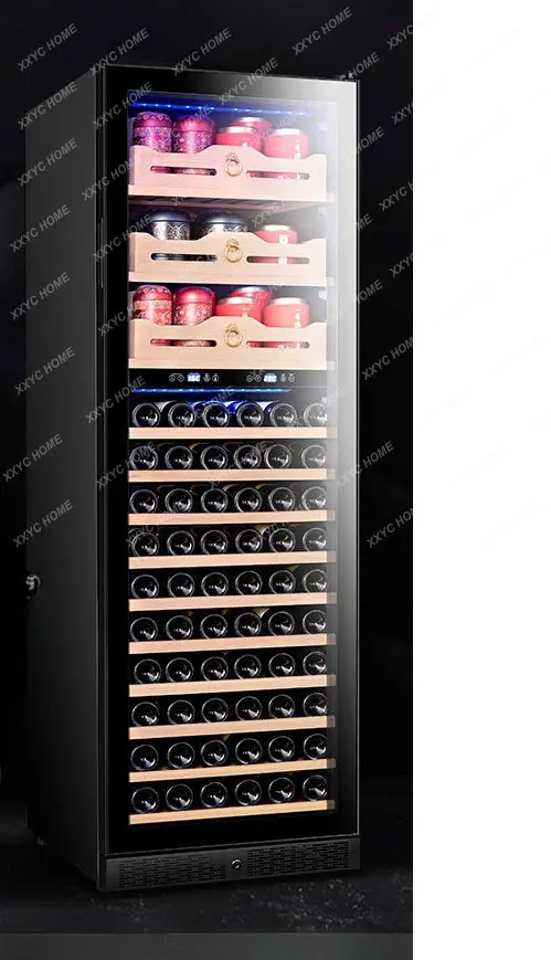 Wine Cabinet Constant Temperature Wine Cooler Air-Cooled Dual-Temperature Embedded Household Small Ice Bar Refrigerated Cabinet