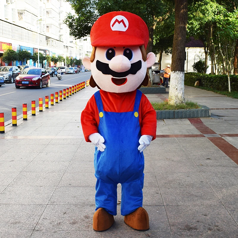 Disney MINISO Super Mario Bros Cosplay Costumes Mascot Cosplay Theme Mascotte Carnival Costume Cartoon Character Party Show