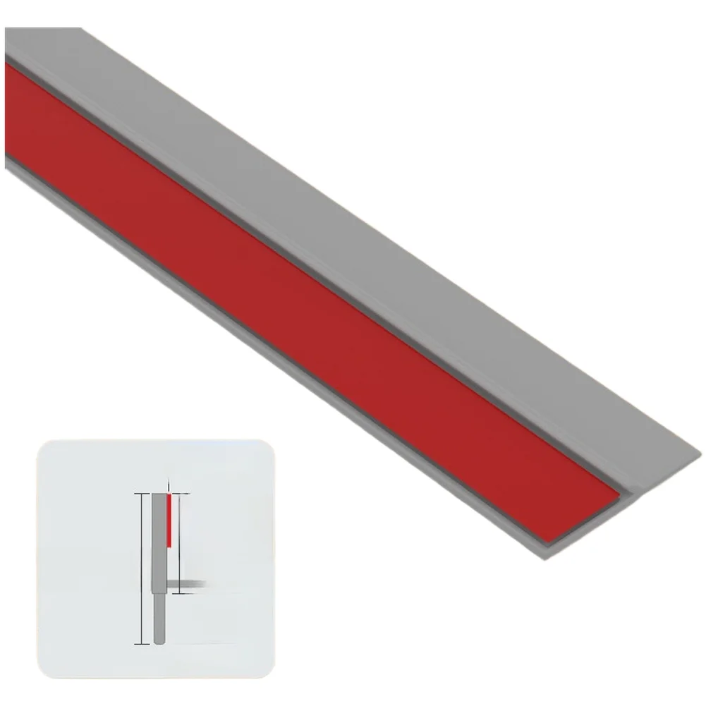 Wardrobe Door Edge Seal Strip PVC Self For Gap Filler for Dust Protection Cabinet Furniture 90 2.1cm 280 2.1cm