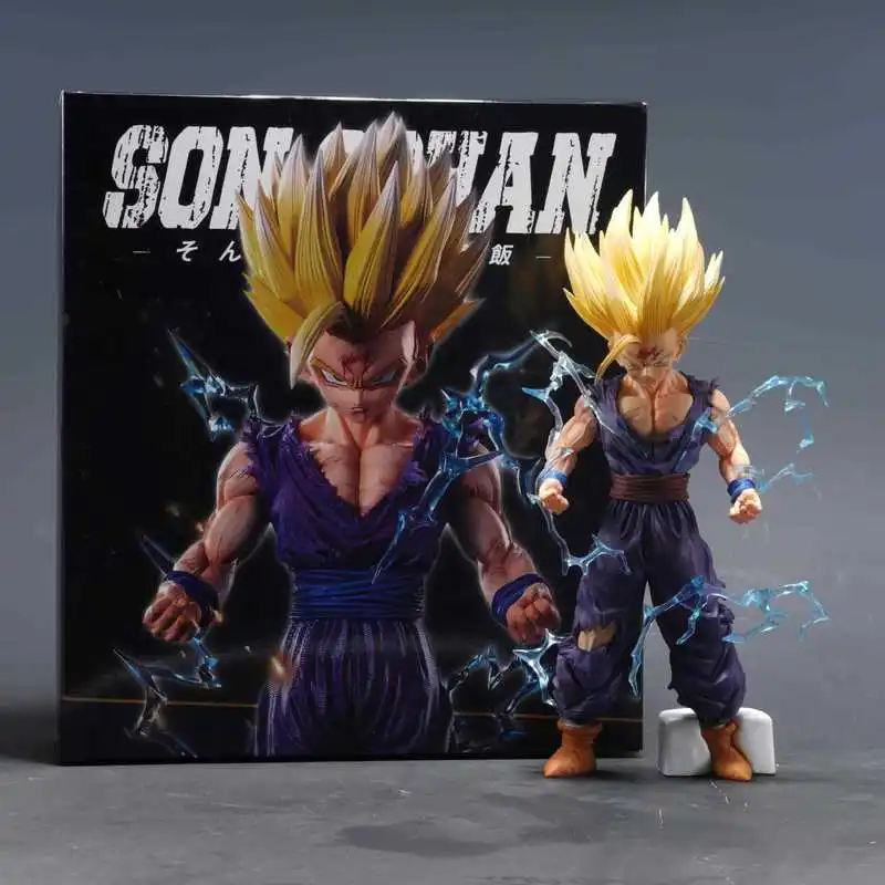

Dragon Ball Anime Son Gohan Action Figure 24cm Super Saiyan 2 PVC Collectible Model Toy for Fans Birthday Gifts