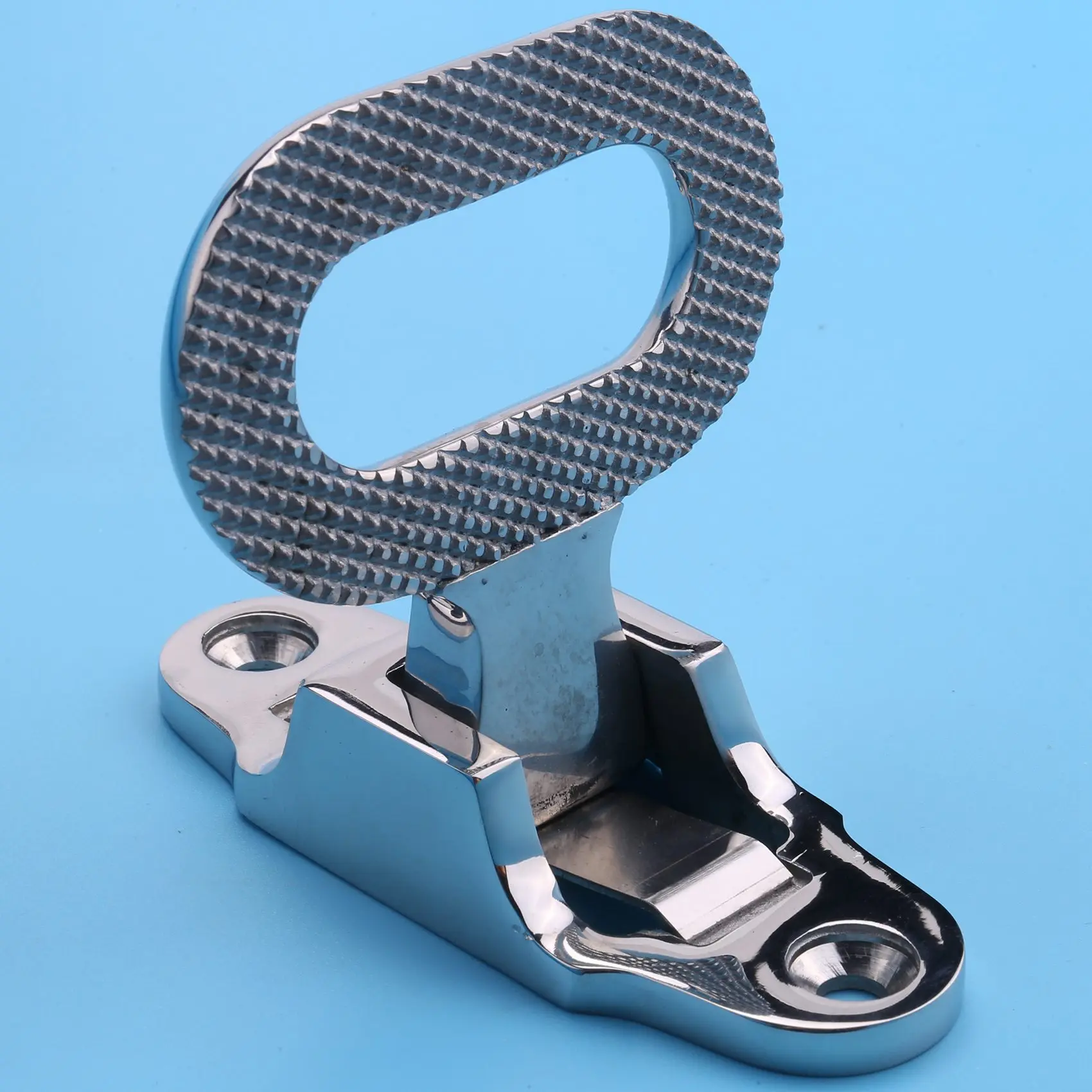 Customer Favorite 108X81mm Diamond Non-Slip 316 Stainless Steel Folding Mast Step Marine Boat Yacht Car RV Transom Step Fold Out