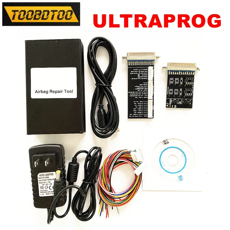 

Hot Sale Ultraprog Airbag Reset Tool Read Write Flash Data by EEPROM Support Multi-languges ECU Programmer Airbag Repair Tool