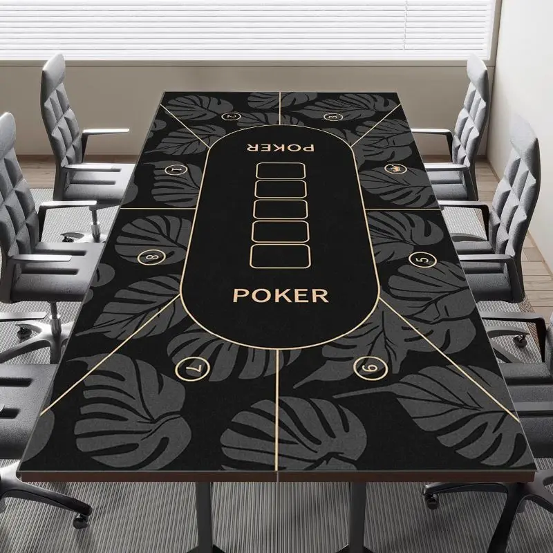 シンプルで豪華なテキサスホールデムポーカーテーブルマット防水滑り止めカジノカードテーブルクロスゲームデスクパッドホームポーカーパーティー装飾