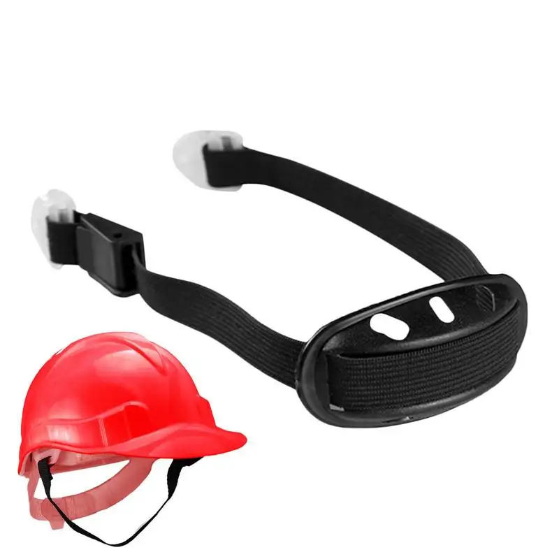 Hard Hat Chin Strap Cupped Chin Strap Detachable Universal Hard Hat Chin Strap With Elastic Strap Safety Hats Accessories Black