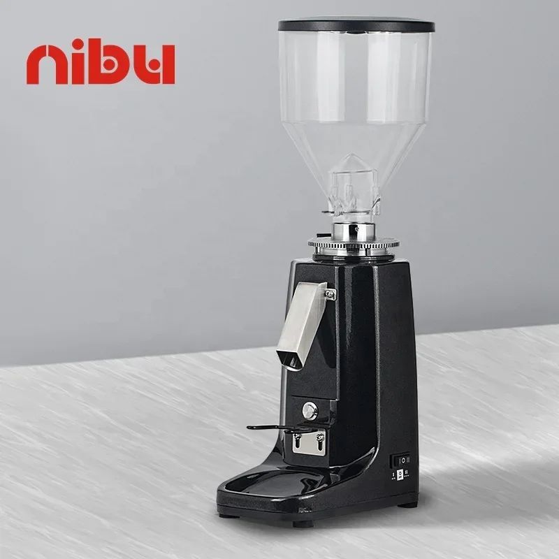 NIBU Professional 60mm Flat Burr Electric Coffee Bean Grinder Mill Espresso Grinding Machine Coffee Grinders