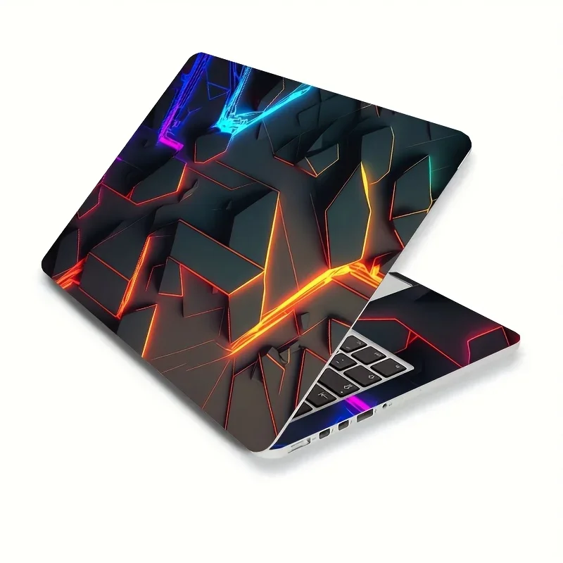 2 pieces/set, PVC material, laptop decal, cool lines, scratch resistant, self-adhesive, high-quality self-adhesive decoration