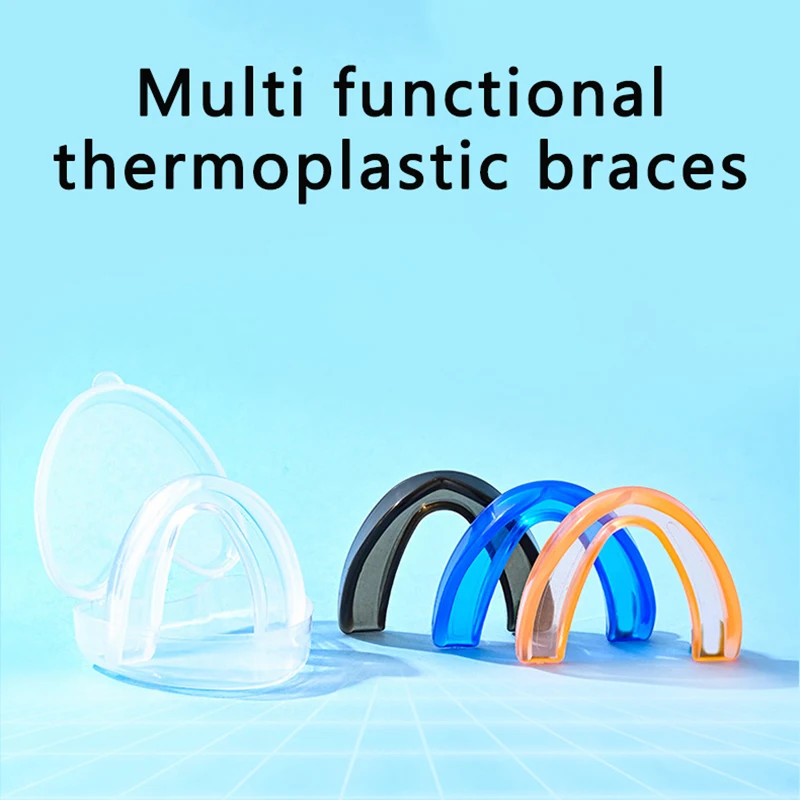 Multifunctional Thermoplastic Dental Tray, Nighttime Anti-grinding Mouthguard, Transparent Invisible Sports Braces