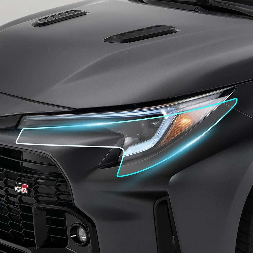 

Предварительно вырезанная пленка для Toyota Corolla GR 2023 2024, прозрачная защитная пленка для автомобильной краски, наклейка на кузов автомобиля, комплект пленки, наклейка против царапин