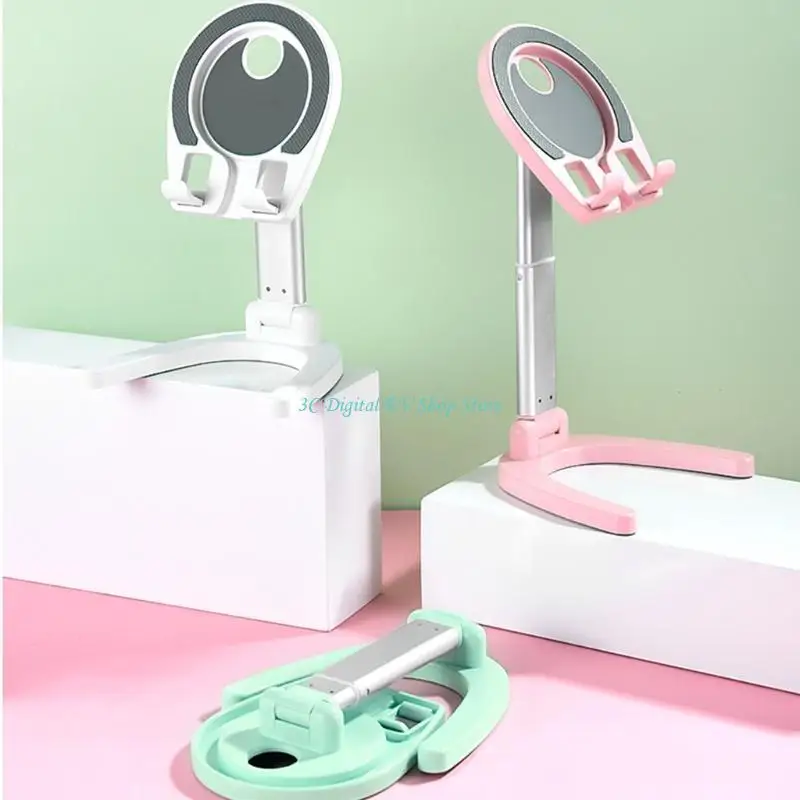E74D Folding Cell Phone Stand Adjustable Foldable Desktop Phone Holder Durable Stand