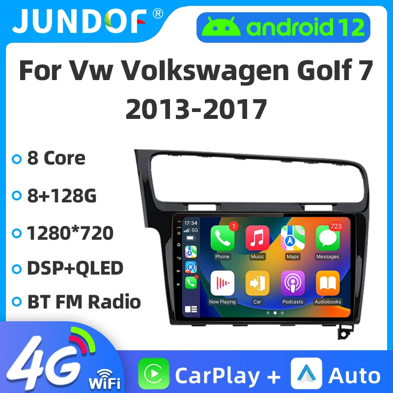 Android 13 Carplay Android Auto Wireless Car Radio For Volkswagen VW Golf 7 MK7 GTI 2013-2017 Multimedia Automotive Autoradio