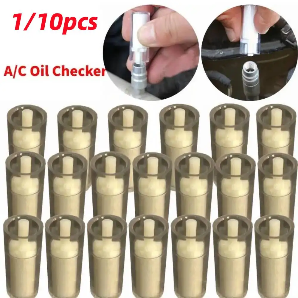 اختبار زيت نظام تكييف هواء السيارات ، ورق اختبار منظف زيت التبريد ، جودة عالية ، R134A ، 1: 10