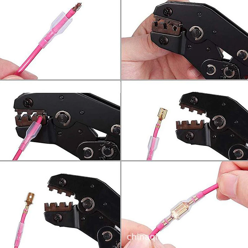 HS-48B Set 600Pcs Koudgeperste Diverse Crimp Terminal Para Fio Combinatie Plug Voorjaar Boxed Connector Cross Draad Krimpen tool