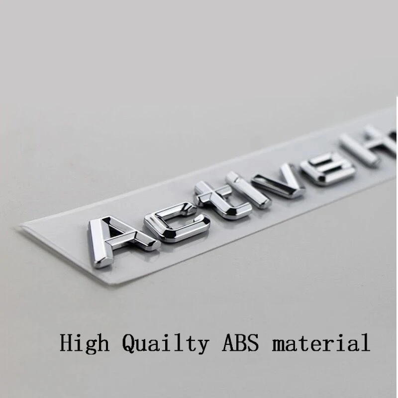 Car 3D Active hybrid 1 2 3 4 5 6 7 Trunk Chrome Letters Logos Badge Emblem Decals Sticker For BMW 1 3 4 5 6 7 Series Accessories