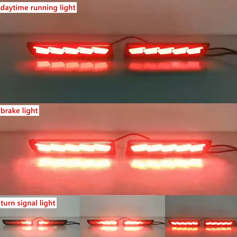 Car Rear Bumper LED Reflector Light Assembly For Mitsubishi Lancer/Evolution X CZ4A 2008-2017/ Outlander Sport/RVR/ASX 2011-2012 view 5