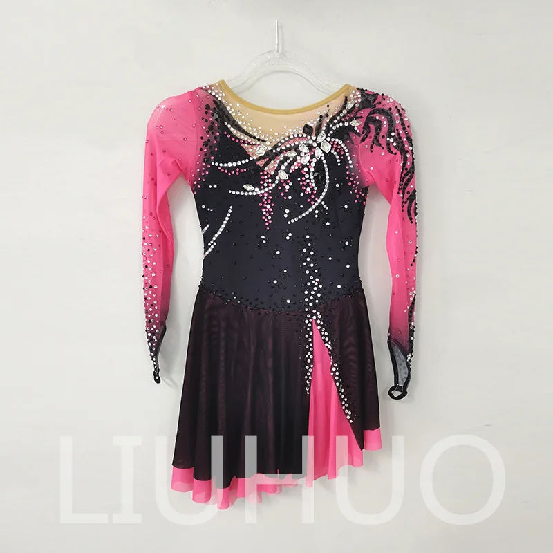 

LIUHUO Ice Figure Skating Dress Girls Women Teens Stretchy Spandex Competition Wholesale