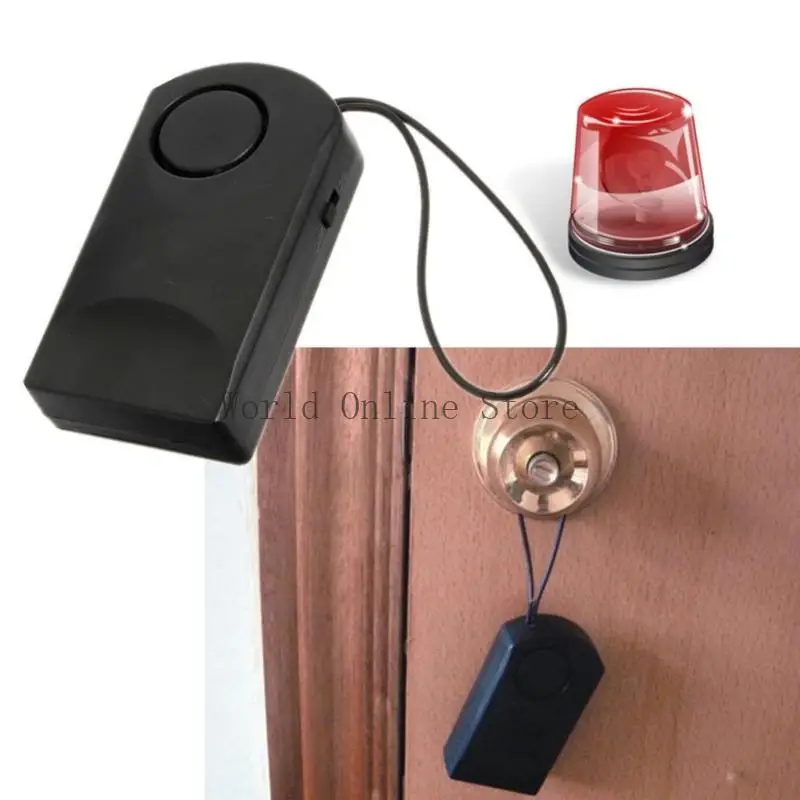 Sensitive Touch Activated Anti Theft Device Mobile Door Handle Alarm For Household Entryways Quiet Feature Night Safety 87HC