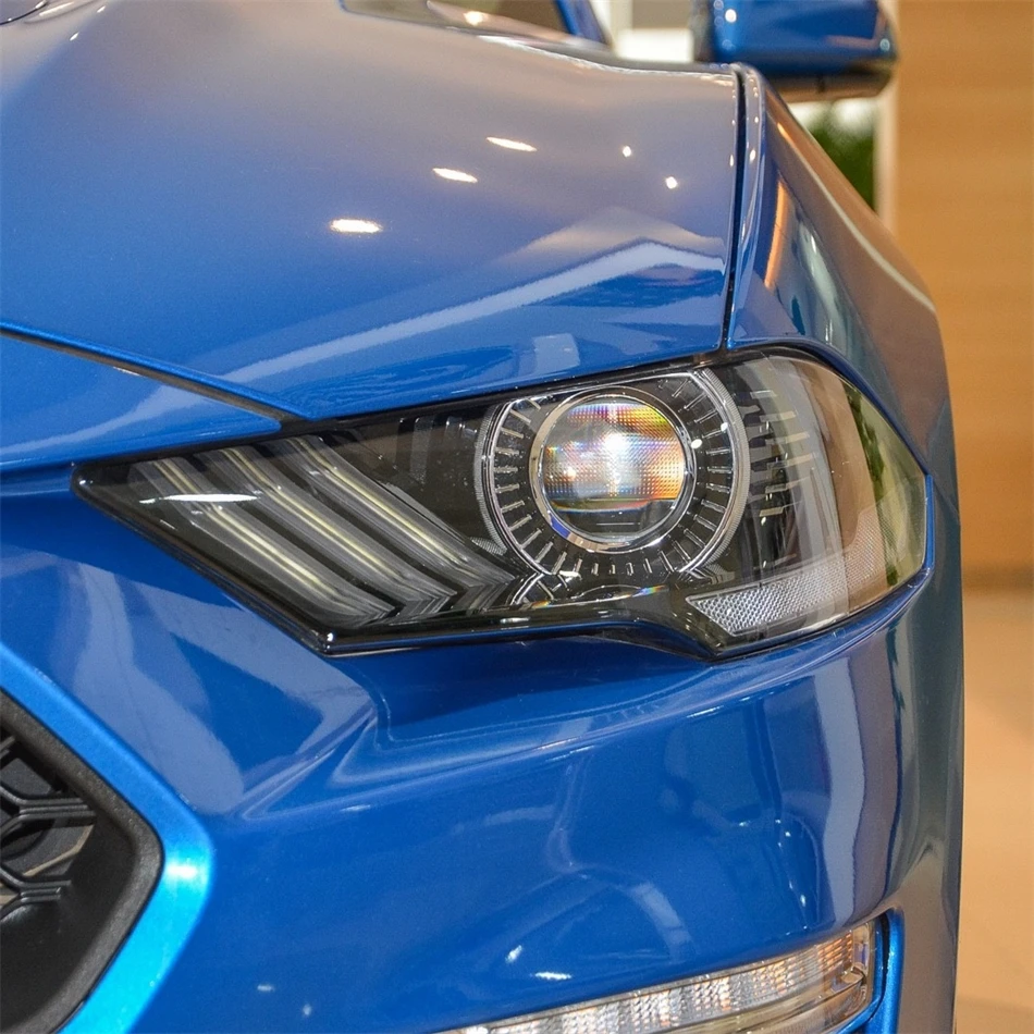 For Ford Mustang 2018 2019 2020 2021 2022 Accessories Cars Lampshade Headlamp Shell Car Front Headlight Lens Cover Lights Shell - view 2