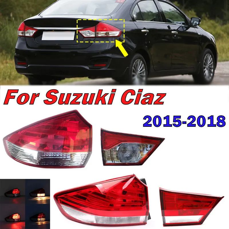 Car Accessories For Suzuki Ciaz 2015 2016 2017 2018 Tail Light Signal Lamp Warning Brake Taillight Car Lamp Housing Without Bulb