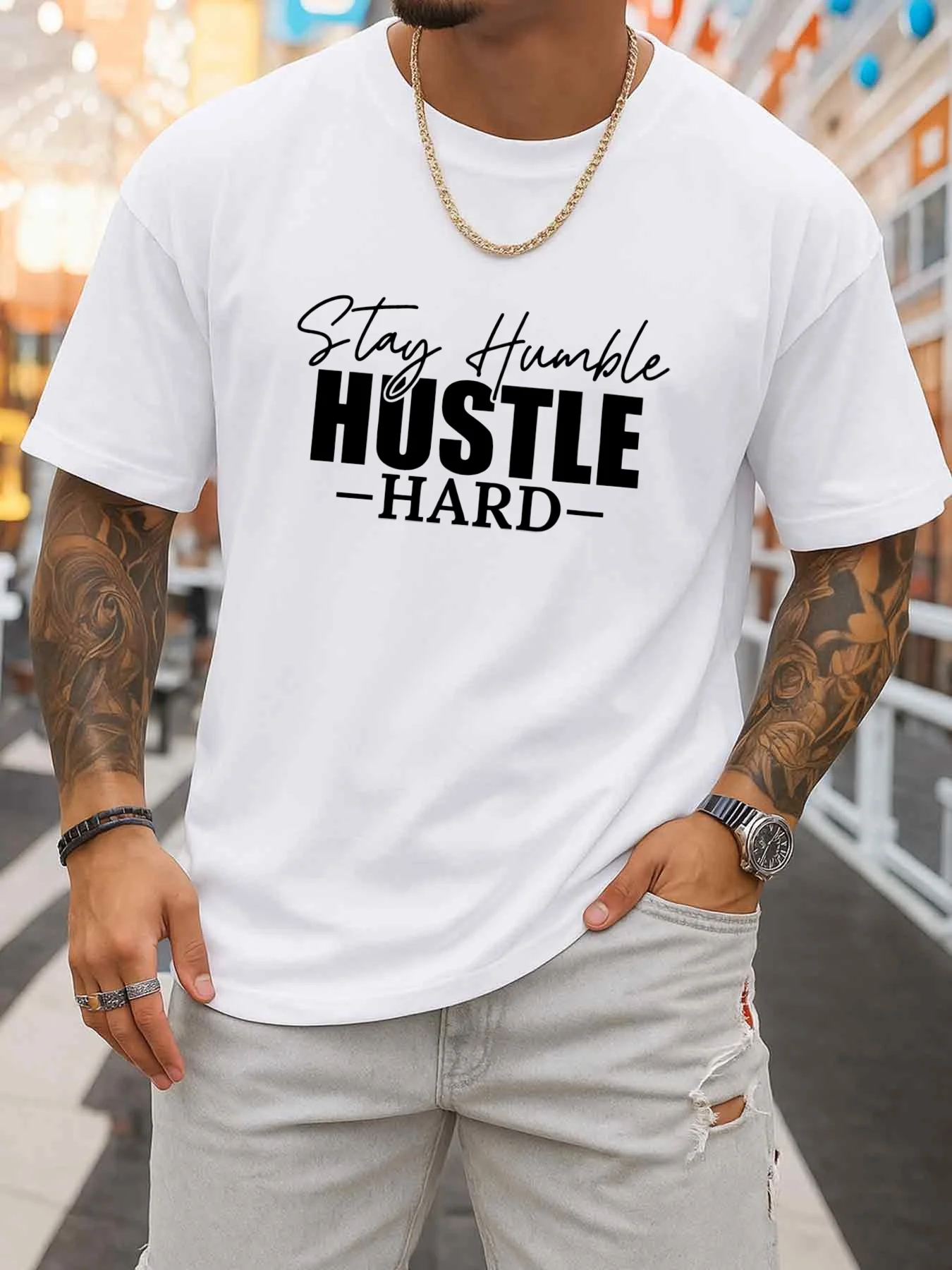 Men's Graphic T-Shirt with the Design 