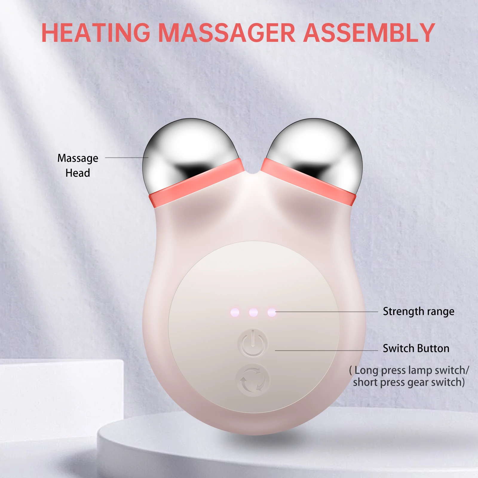 

The third generation EMS Face massager micro-current face lift V-type face massager Skin rejuvenation anti-wrinkle beauty care