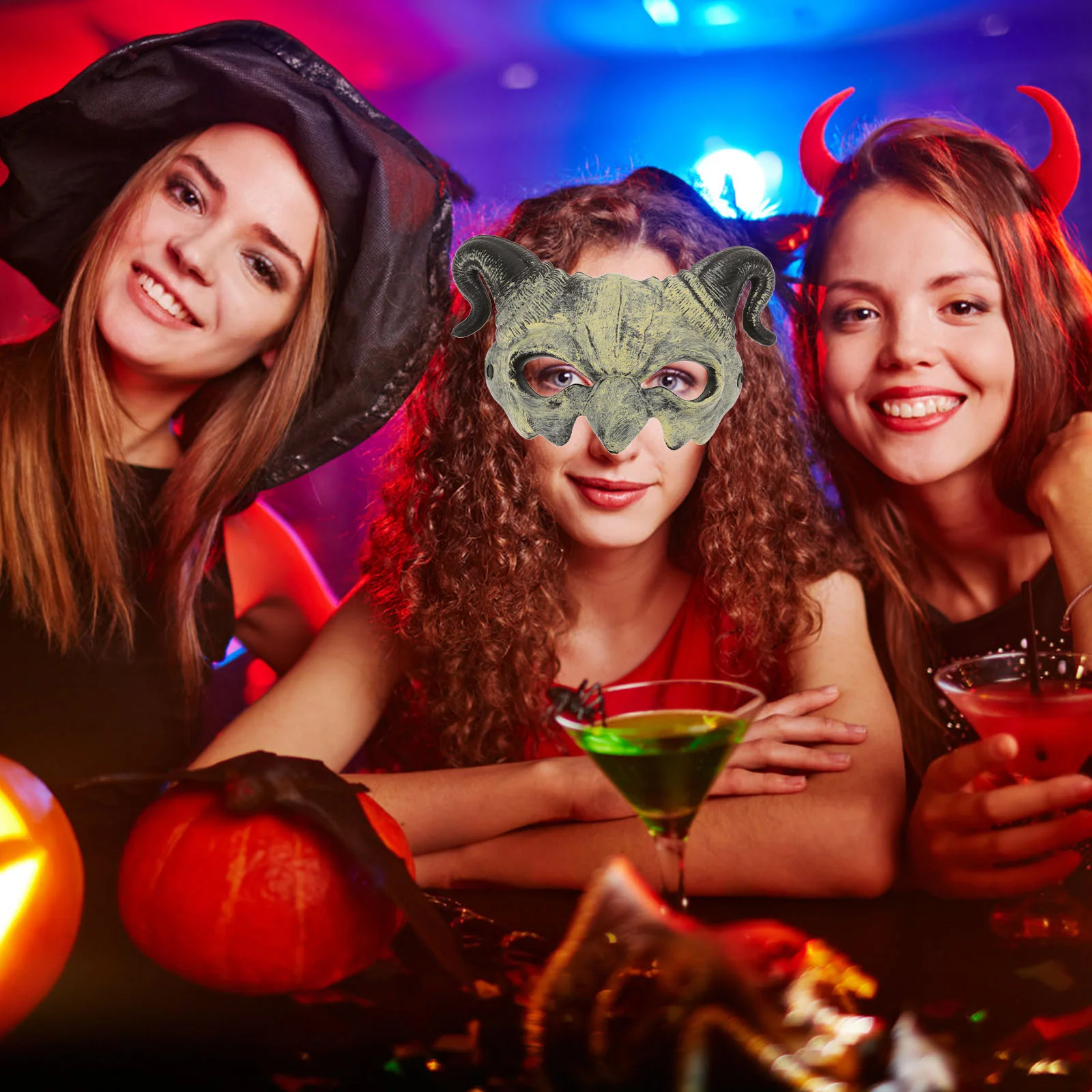 Half Face Claw Mask Halloween Ghostlike Mask Costume Party Mask Cosplay Mask Beige halloween mask