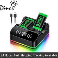 DinoFire para Xbox Series X/S y Xbox One batería recargable Xbox One con 2 uds batería/cargador de 6200mWh