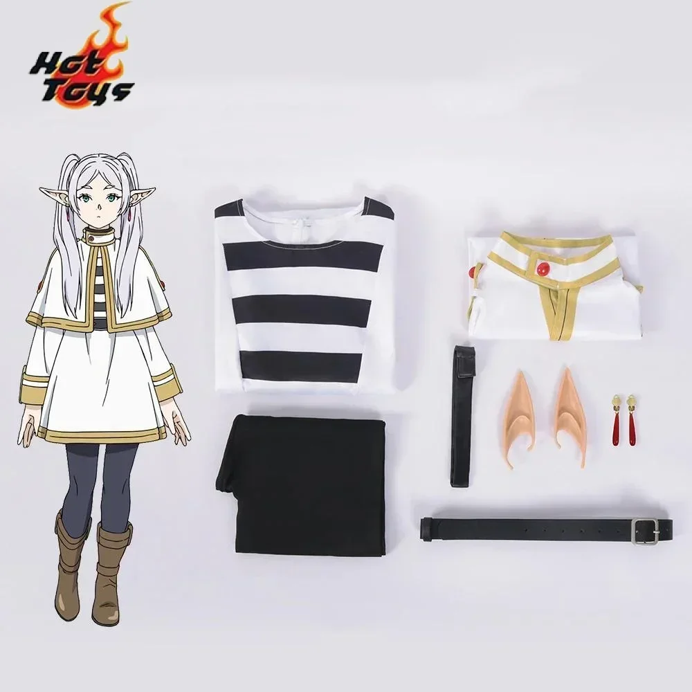 CosplayCostume de Cosplay Sousou No Frieren Fantrenforpour Femme Manteau Chemises Tenue d'Halloween Vêtements de ixde Carnaval e