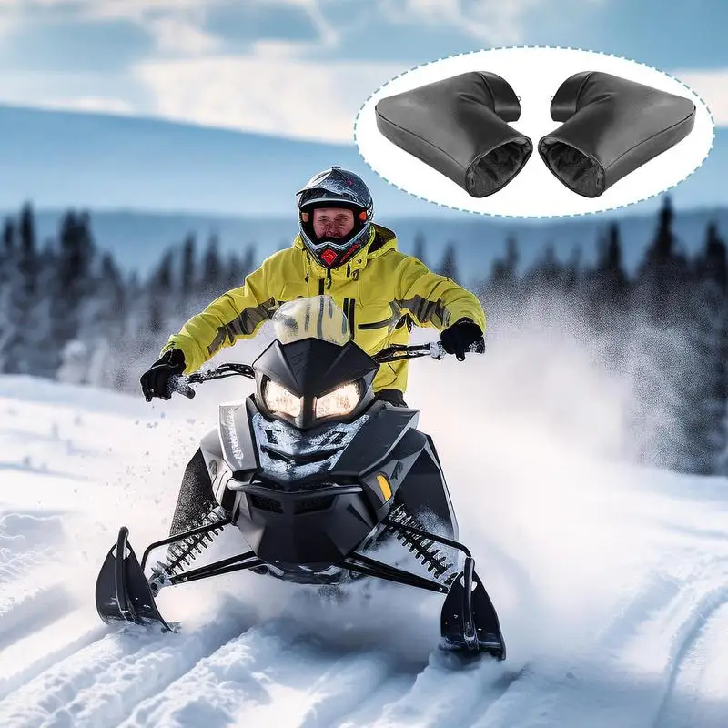 

Motorcycle Handlebar Gloves 1 Pair Motorcycle Gloves Handlebar Mittens Windproof ATV Handlebar Warmers Thermal Riding Gloves