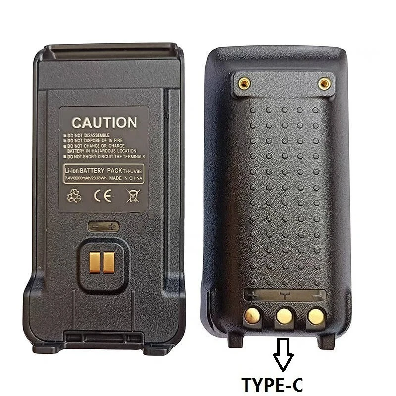 Walkie Talkie Battery TH-UV98 for TYT UV88 UV98 Walkie Talkie Power Supply Accessory 7.4V 3800mAh Walkie Talkie Accessories