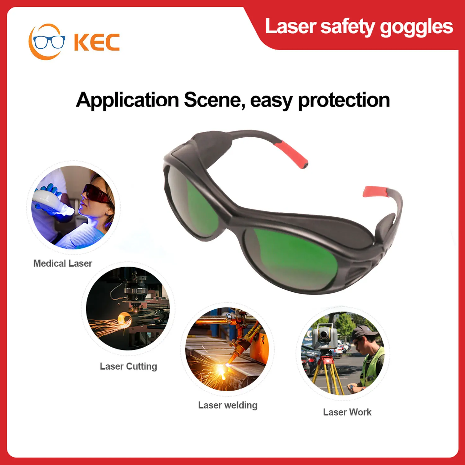 Laser Lenses Laser glasses 200-2000nm Hair Removal Radiation Protection Goggles Protective Eyepiece Industrial Safety IR IPL