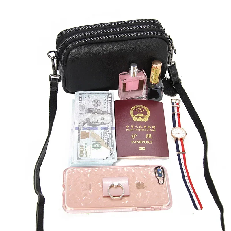Sac à bandoulière carré en cuir véritable pour femmes, sacoches pour dames, petits sacs carrés