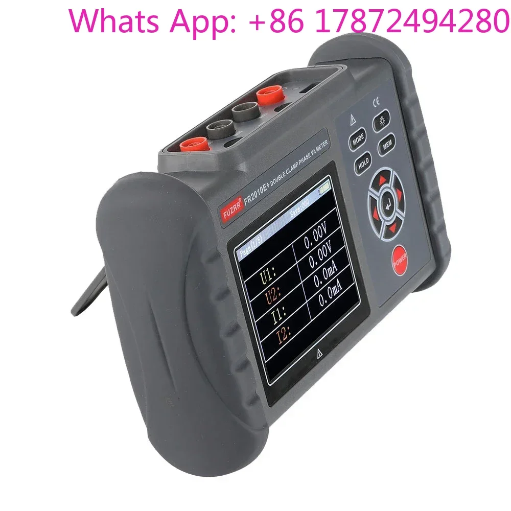 Hot Sale FR2010E+ Digital Clamp Voltage Current Meter | Portable Smart Double Clamp Phase VA Meter Voltmeter Ammeter