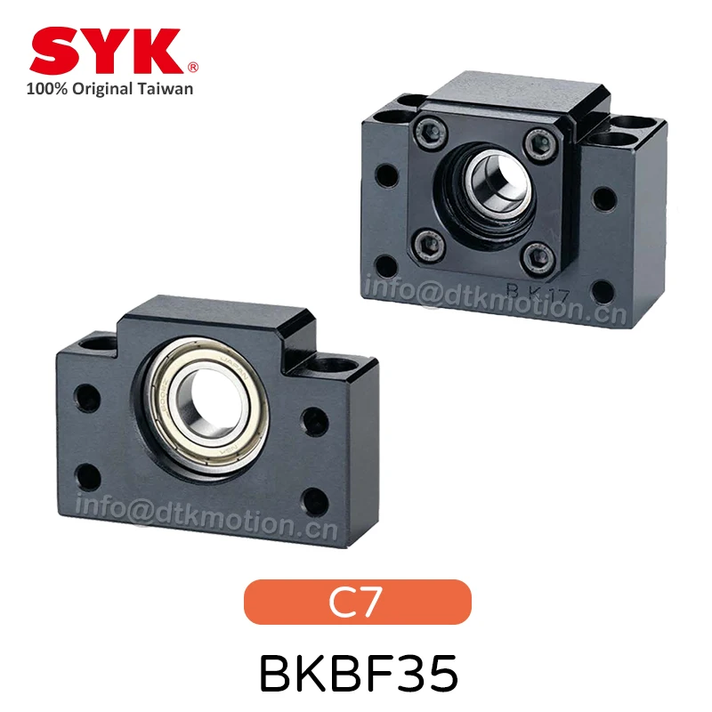 SYK Support Unit Set Professional BK35 BF35 for Ball Screw BKBF set TBI sfu Premium CNC Parts High Accuracy supported CNC