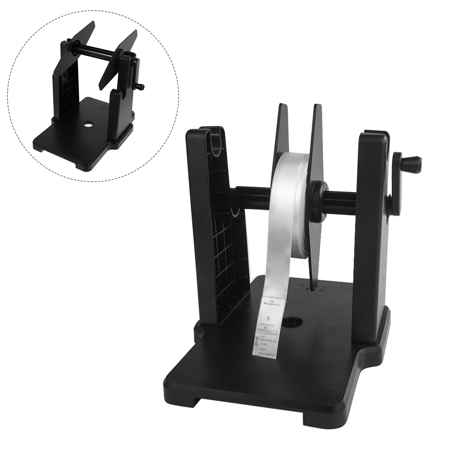 1Set Manual External Label Holder Plastic Stack Paper Holder Thermal Label Printer Accessory Printer Supplies