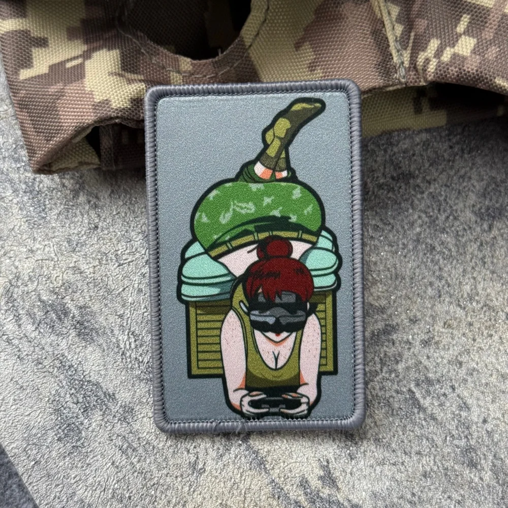 Parche táctico bordado con gancho y bucle para airsoft - imagen 2