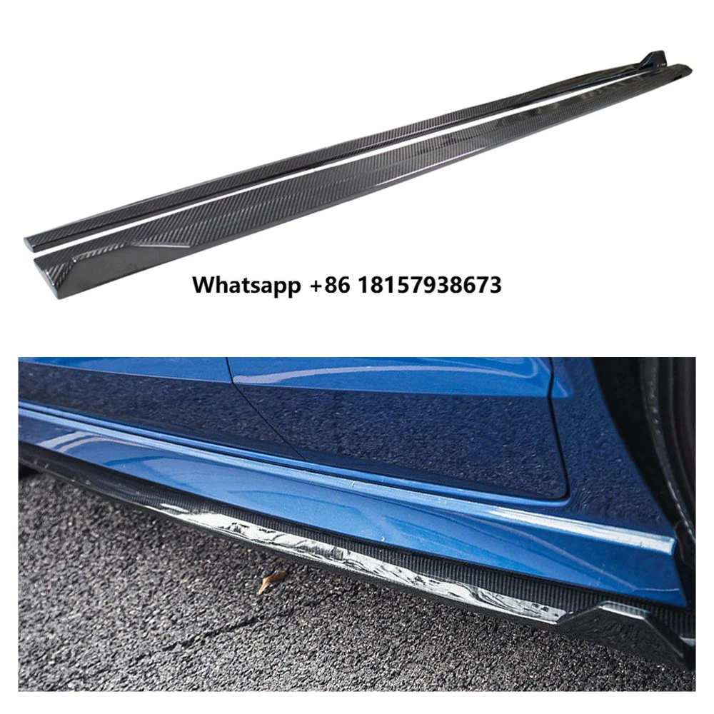 

RS3 2017-2019 Dry Carbon Fiber Car Body Kit New Auto Bumper Side Skirts Extension for A3 S3 RS3